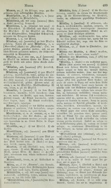 Bild der Seite - 489 - in Lateinisch-Deutsches und Deutsch-Lateinisches Schul-Wörterbuch - Lateinisch-Deutscher Theil