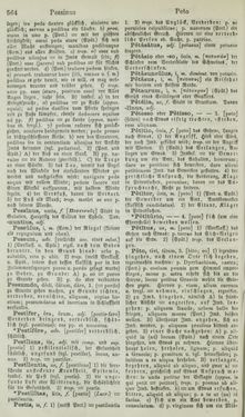 Image of the Page - 564 - in Lateinisch-Deutsches und Deutsch-Lateinisches Schul-Wörterbuch - Lateinisch-Deutscher Theil