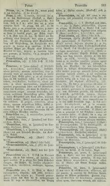 Bild der Seite - 583 - in Lateinisch-Deutsches und Deutsch-Lateinisches Schul-Wörterbuch - Lateinisch-Deutscher Theil