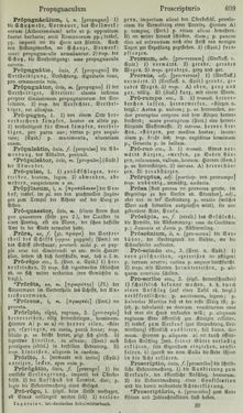 Bild der Seite - 609 - in Lateinisch-Deutsches und Deutsch-Lateinisches Schul-Wörterbuch - Lateinisch-Deutscher Theil