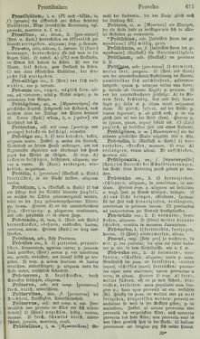 Bild der Seite - 611 - in Lateinisch-Deutsches und Deutsch-Lateinisches Schul-Wörterbuch - Lateinisch-Deutscher Theil