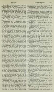 Bild der Seite - 613 - in Lateinisch-Deutsches und Deutsch-Lateinisches Schul-Wörterbuch - Lateinisch-Deutscher Theil