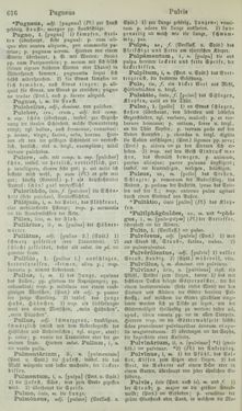 Bild der Seite - 616 - in Lateinisch-Deutsches und Deutsch-Lateinisches Schul-Wörterbuch - Lateinisch-Deutscher Theil