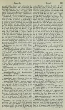 Bild der Seite - 623 - in Lateinisch-Deutsches und Deutsch-Lateinisches Schul-Wörterbuch - Lateinisch-Deutscher Theil