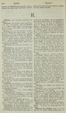 Bild der Seite - 630 - in Lateinisch-Deutsches und Deutsch-Lateinisches Schul-Wörterbuch - Lateinisch-Deutscher Theil