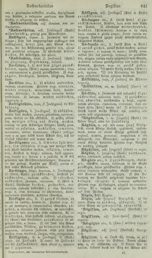 Image of the Page - 641 - in Lateinisch-Deutsches und Deutsch-Lateinisches Schul-Wörterbuch - Lateinisch-Deutscher Theil