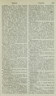 Image of the Page - 649 - in Lateinisch-Deutsches und Deutsch-Lateinisches Schul-Wörterbuch - Lateinisch-Deutscher Theil