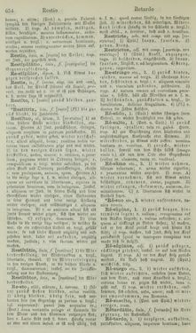 Image of the Page - 654 - in Lateinisch-Deutsches und Deutsch-Lateinisches Schul-Wörterbuch - Lateinisch-Deutscher Theil