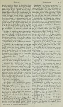 Image of the Page - 673 - in Lateinisch-Deutsches und Deutsch-Lateinisches Schul-Wörterbuch - Lateinisch-Deutscher Theil