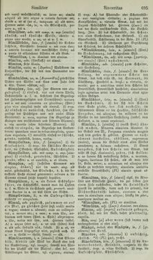Image of the Page - 695 - in Lateinisch-Deutsches und Deutsch-Lateinisches Schul-Wörterbuch - Lateinisch-Deutscher Theil