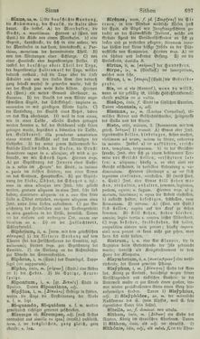 Image of the Page - 697 - in Lateinisch-Deutsches und Deutsch-Lateinisches Schul-Wörterbuch - Lateinisch-Deutscher Theil