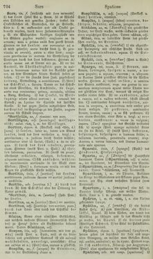 Bild der Seite - 704 - in Lateinisch-Deutsches und Deutsch-Lateinisches Schul-Wörterbuch - Lateinisch-Deutscher Theil
