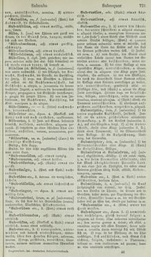 Image of the Page - 721 - in Lateinisch-Deutsches und Deutsch-Lateinisches Schul-Wörterbuch - Lateinisch-Deutscher Theil