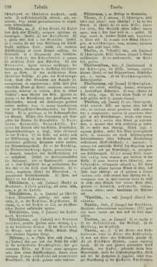 Image of the Page - 738 - in Lateinisch-Deutsches und Deutsch-Lateinisches Schul-Wörterbuch - Lateinisch-Deutscher Theil