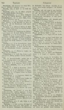 Image of the Page - 742 - in Lateinisch-Deutsches und Deutsch-Lateinisches Schul-Wörterbuch - Lateinisch-Deutscher Theil
