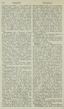 Bild der Seite - 744 - in Lateinisch-Deutsches und Deutsch-Lateinisches Schul-Wörterbuch - Lateinisch-Deutscher Theil