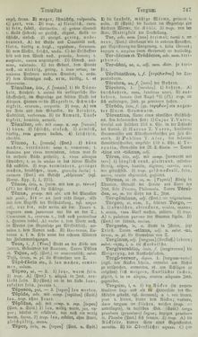 Image of the Page - 747 - in Lateinisch-Deutsches und Deutsch-Lateinisches Schul-Wörterbuch - Lateinisch-Deutscher Theil