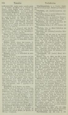 Bild der Seite - 770 - in Lateinisch-Deutsches und Deutsch-Lateinisches Schul-Wörterbuch - Lateinisch-Deutscher Theil