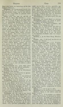 Image of the Page - 777 - in Lateinisch-Deutsches und Deutsch-Lateinisches Schul-Wörterbuch - Lateinisch-Deutscher Theil