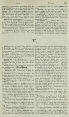 Image of the Page - 781 - in Lateinisch-Deutsches und Deutsch-Lateinisches Schul-Wörterbuch - Lateinisch-Deutscher Theil