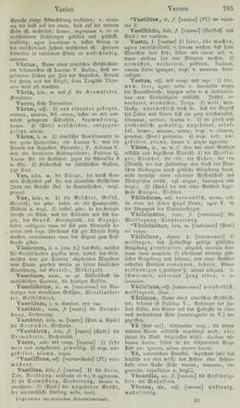 Image of the Page - 785 - in Lateinisch-Deutsches und Deutsch-Lateinisches Schul-Wörterbuch - Lateinisch-Deutscher Theil