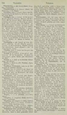 Image of the Page - 786 - in Lateinisch-Deutsches und Deutsch-Lateinisches Schul-Wörterbuch - Lateinisch-Deutscher Theil