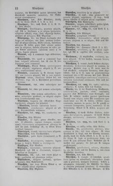 Image of the Page - 12 - in Lateinisch-Deutsches und Deutsch-Lateinisches Schul-Wörterbuch - Deutsch-Lateinischer Theil