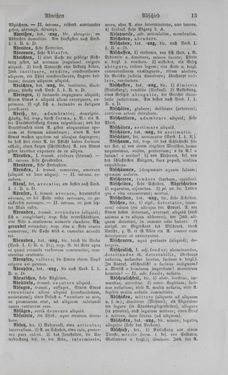 Image of the Page - 13 - in Lateinisch-Deutsches und Deutsch-Lateinisches Schul-Wörterbuch - Deutsch-Lateinischer Theil