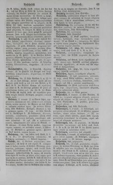 Image of the Page - 43 - in Lateinisch-Deutsches und Deutsch-Lateinisches Schul-Wörterbuch - Deutsch-Lateinischer Theil