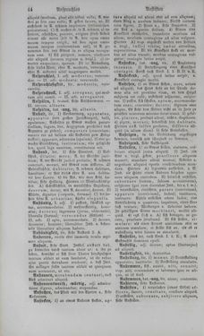 Bild der Seite - 44 - in Lateinisch-Deutsches und Deutsch-Lateinisches Schul-Wörterbuch - Deutsch-Lateinischer Theil