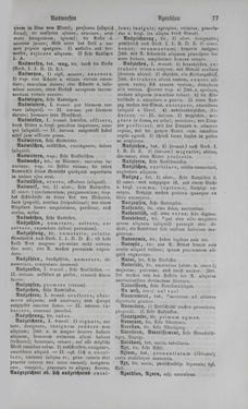 Bild der Seite - 77 - in Lateinisch-Deutsches und Deutsch-Lateinisches Schul-Wörterbuch - Deutsch-Lateinischer Theil
