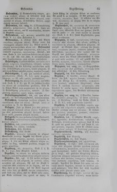 Bild der Seite - 85 - in Lateinisch-Deutsches und Deutsch-Lateinisches Schul-Wörterbuch - Deutsch-Lateinischer Theil