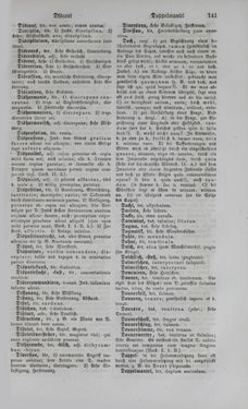 Image of the Page - 141 - in Lateinisch-Deutsches und Deutsch-Lateinisches Schul-Wörterbuch - Deutsch-Lateinischer Theil