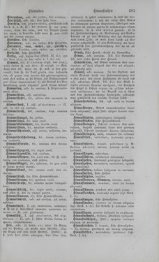Image of the Page - 283 - in Lateinisch-Deutsches und Deutsch-Lateinisches Schul-Wörterbuch - Deutsch-Lateinischer Theil