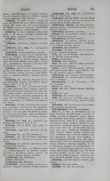 Bild der Seite - 341 - in Lateinisch-Deutsches und Deutsch-Lateinisches Schul-Wörterbuch - Deutsch-Lateinischer Theil