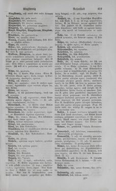 Image of the Page - 419 - in Lateinisch-Deutsches und Deutsch-Lateinisches Schul-Wörterbuch - Deutsch-Lateinischer Theil