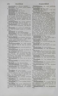 Image of the Page - 474 - in Lateinisch-Deutsches und Deutsch-Lateinisches Schul-Wörterbuch - Deutsch-Lateinischer Theil