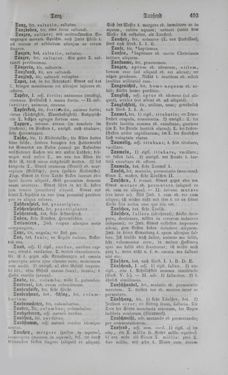 Image of the Page - 493 - in Lateinisch-Deutsches und Deutsch-Lateinisches Schul-Wörterbuch - Deutsch-Lateinischer Theil