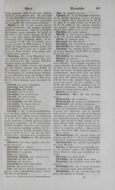 Image of the Page - 497 - in Lateinisch-Deutsches und Deutsch-Lateinisches Schul-Wörterbuch - Deutsch-Lateinischer Theil