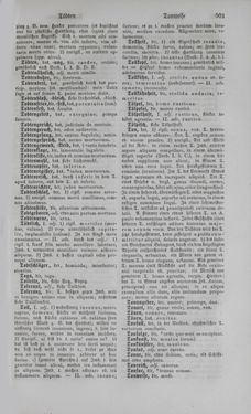 Image of the Page - 501 - in Lateinisch-Deutsches und Deutsch-Lateinisches Schul-Wörterbuch - Deutsch-Lateinischer Theil