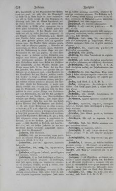 Image of the Page - 624 - in Lateinisch-Deutsches und Deutsch-Lateinisches Schul-Wörterbuch - Deutsch-Lateinischer Theil