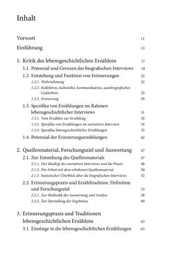 Image of the Page - (000009) - in Erzählen vom Leben im 20. Jahrhundert - Erinnerungspraxis und Erzähltraditionen in lebensgeschichtlichen Interviews am Beispiel der Region Montafon/Vorarlberg