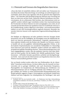 Image of the Page - 18 - in Erzählen vom Leben im 20. Jahrhundert - Erinnerungspraxis und Erzähltraditionen in lebensgeschichtlichen Interviews am Beispiel der Region Montafon/Vorarlberg