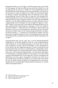 Bild der Seite - 41 - in Erzählen vom Leben im 20. Jahrhundert - Erinnerungspraxis und Erzähltraditionen in lebensgeschichtlichen Interviews am Beispiel der Region Montafon/Vorarlberg