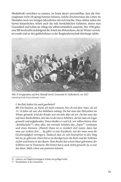 Image of the Page - 95 - in Erzählen vom Leben im 20. Jahrhundert - Erinnerungspraxis und Erzähltraditionen in lebensgeschichtlichen Interviews am Beispiel der Region Montafon/Vorarlberg