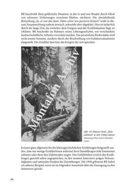 Image of the Page - 96 - in Erzählen vom Leben im 20. Jahrhundert - Erinnerungspraxis und Erzähltraditionen in lebensgeschichtlichen Interviews am Beispiel der Region Montafon/Vorarlberg