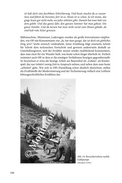 Image of the Page - 106 - in Erzählen vom Leben im 20. Jahrhundert - Erinnerungspraxis und Erzähltraditionen in lebensgeschichtlichen Interviews am Beispiel der Region Montafon/Vorarlberg