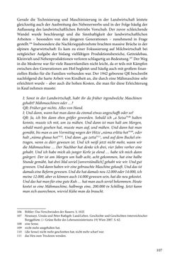 Image of the Page - 107 - in Erzählen vom Leben im 20. Jahrhundert - Erinnerungspraxis und Erzähltraditionen in lebensgeschichtlichen Interviews am Beispiel der Region Montafon/Vorarlberg