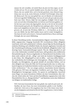 Image of the Page - 128 - in Erzählen vom Leben im 20. Jahrhundert - Erinnerungspraxis und Erzähltraditionen in lebensgeschichtlichen Interviews am Beispiel der Region Montafon/Vorarlberg