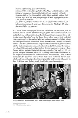 Image of the Page - 130 - in Erzählen vom Leben im 20. Jahrhundert - Erinnerungspraxis und Erzähltraditionen in lebensgeschichtlichen Interviews am Beispiel der Region Montafon/Vorarlberg